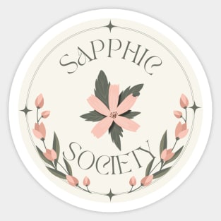 sapphic society Sticker